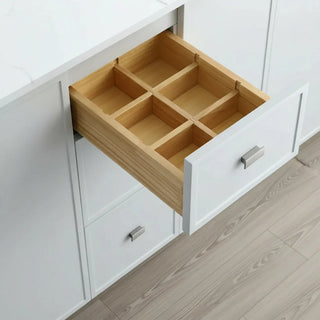 Meuble-Lavabo Autoportant 42po Gris Hampton avec Comptoir de Marbre Ingénierie Calcutta