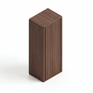 Meuble d'appoint Andorra en noyer, 1 porte avec étagères - Rangement de salle de bain