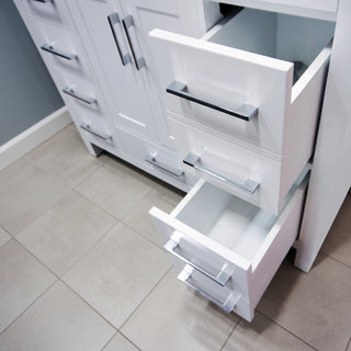 Meuble-lavabo autoportant Hampton gris 42"