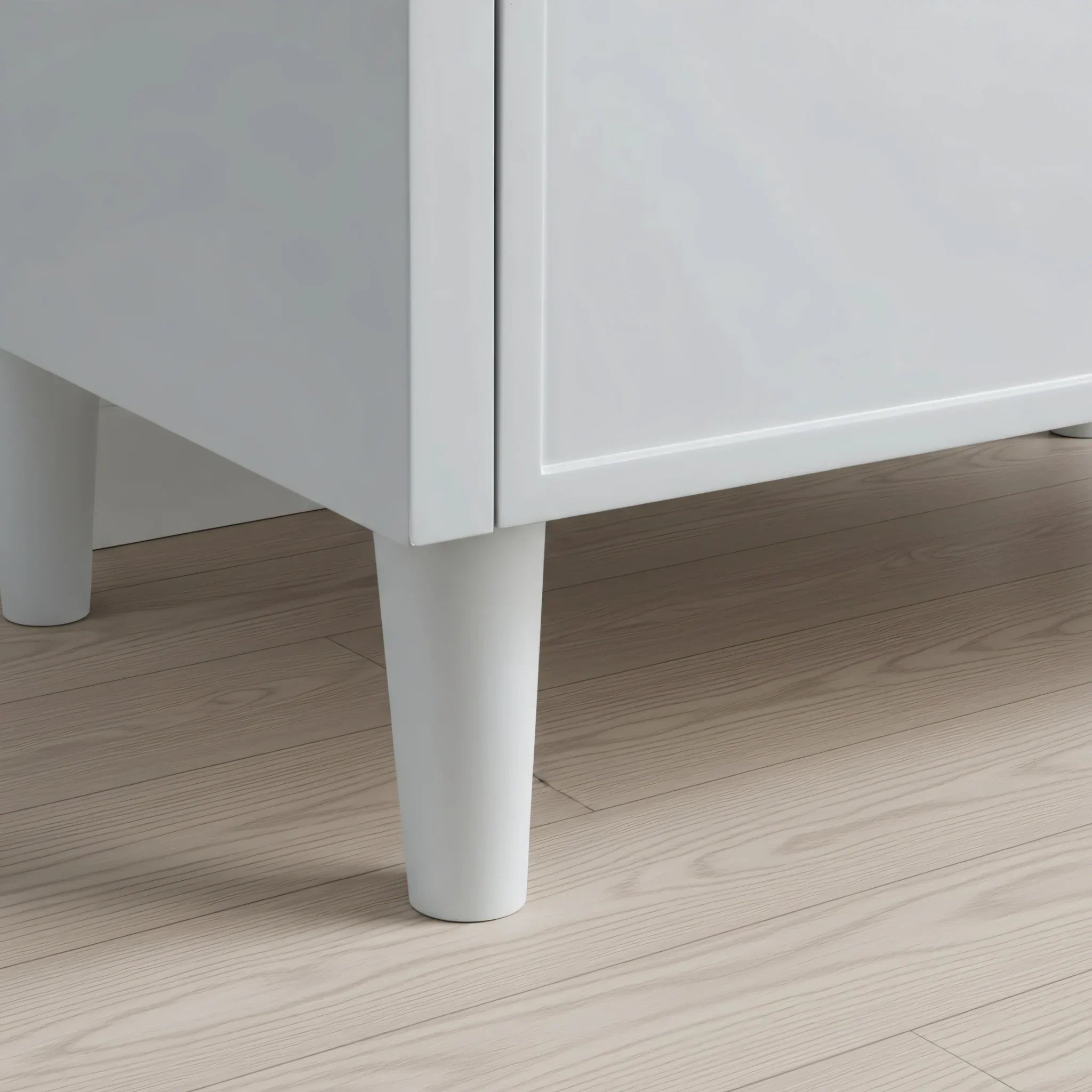 Meuble Lavabo Autoportant 72po Hampton Gris Double Vasque avec Comptoir Marbre Calcutta