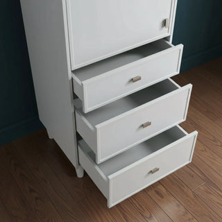 Armoire à linge autoportante pour salle de bain - Gris Hampton