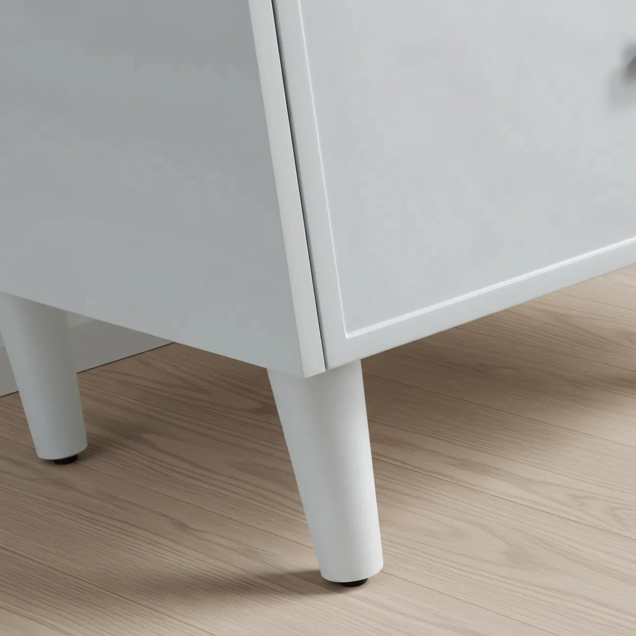 Bathroom Freestanding Linen Cabinet - Hampton Grey