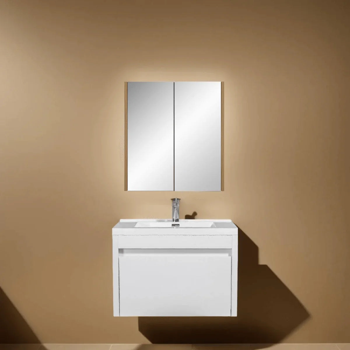 Armoire à pharmacie 24" - Chêne brut