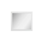 30" White Framed Rectangular Bathroom Mirror – Horizontal & Vertical Installation