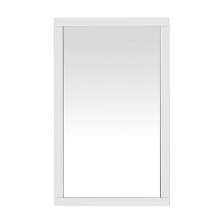 Miroir Rectangulaire de 48po avec Cadre en Blanc