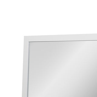 Miroir Rectangulaire de 48po avec Cadre en Blanc