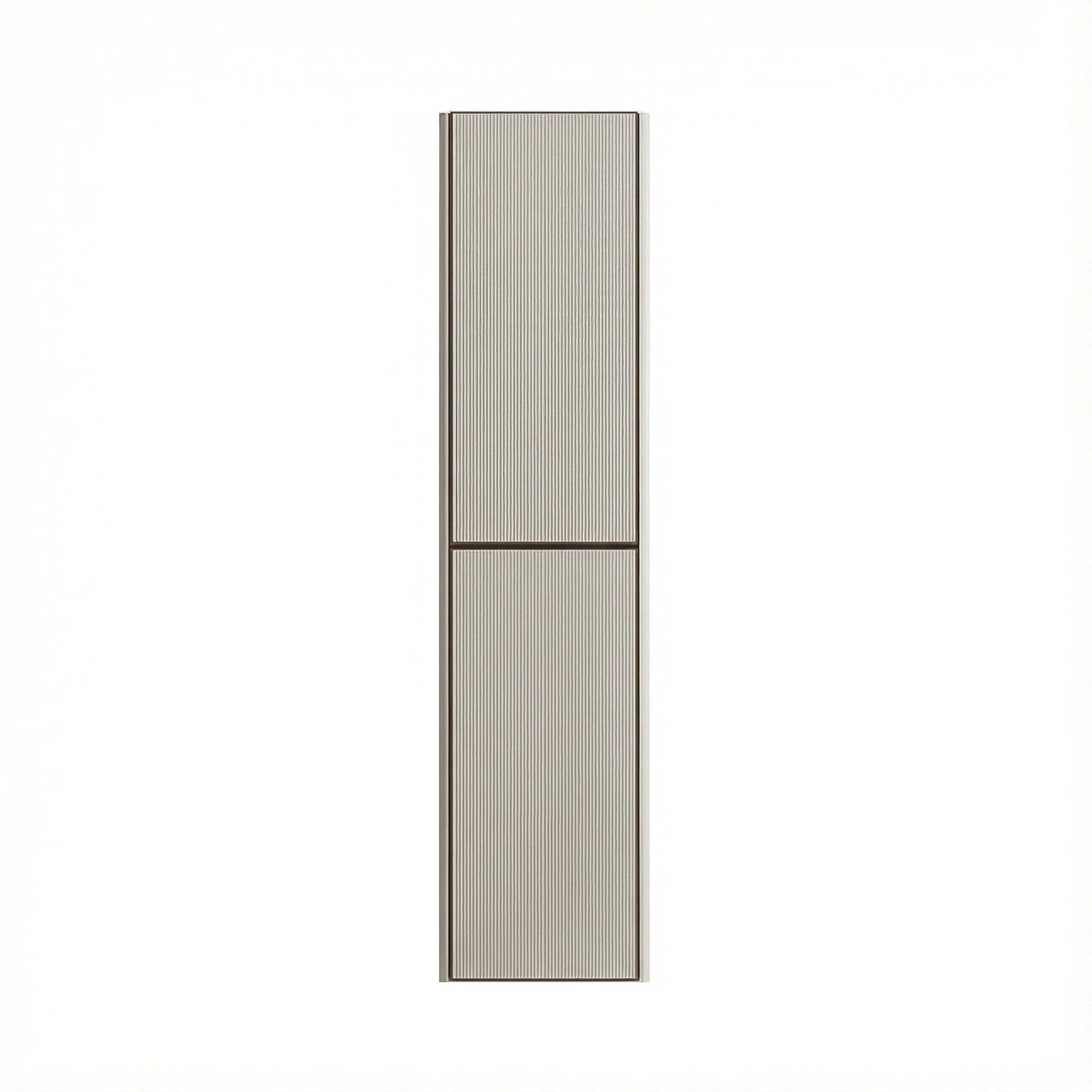 Meuble de rangement mural Kari Latte à 2 portes avec étagères - Rangement de salle de bain