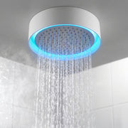 Showerhead White and Chrome with LED - Round