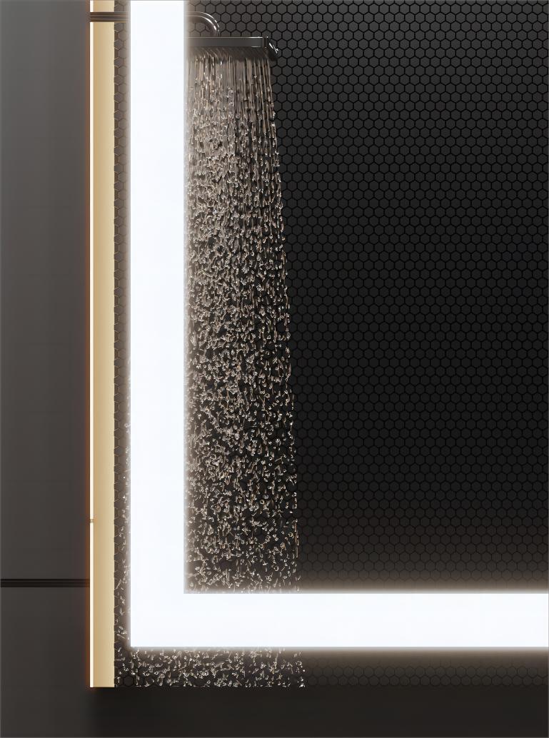 36" LED Mirror : Aura Collection - Golden Elite Deco