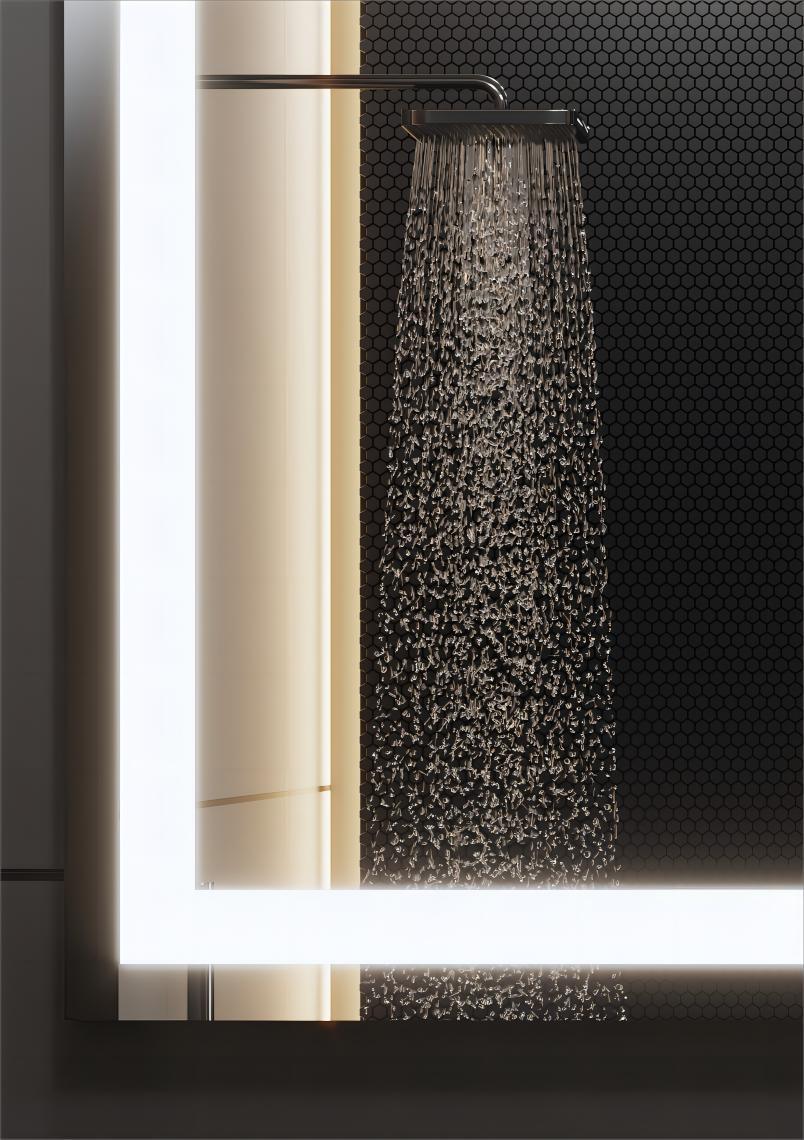 48" LED Mirror : Aura Collection - Golden Elite Deco