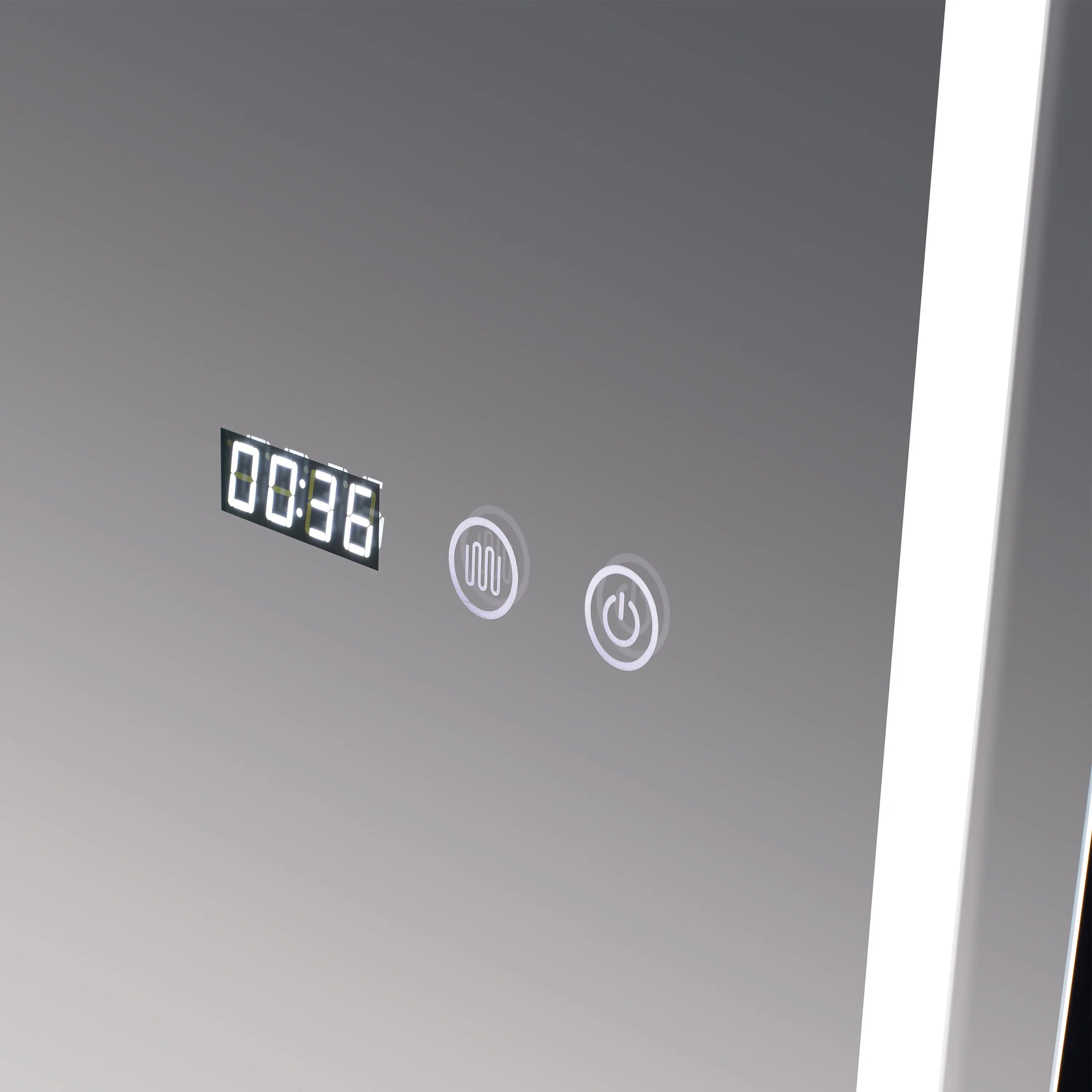 18" x 59" LED Mirror with Anti-Fog, Time & Temperature Display