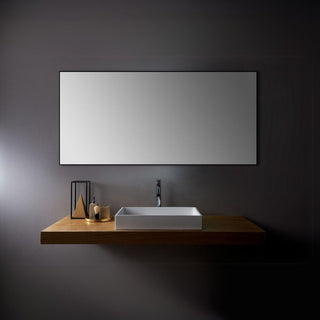 Mirror Edge 60"  - Black Aluminum Framed