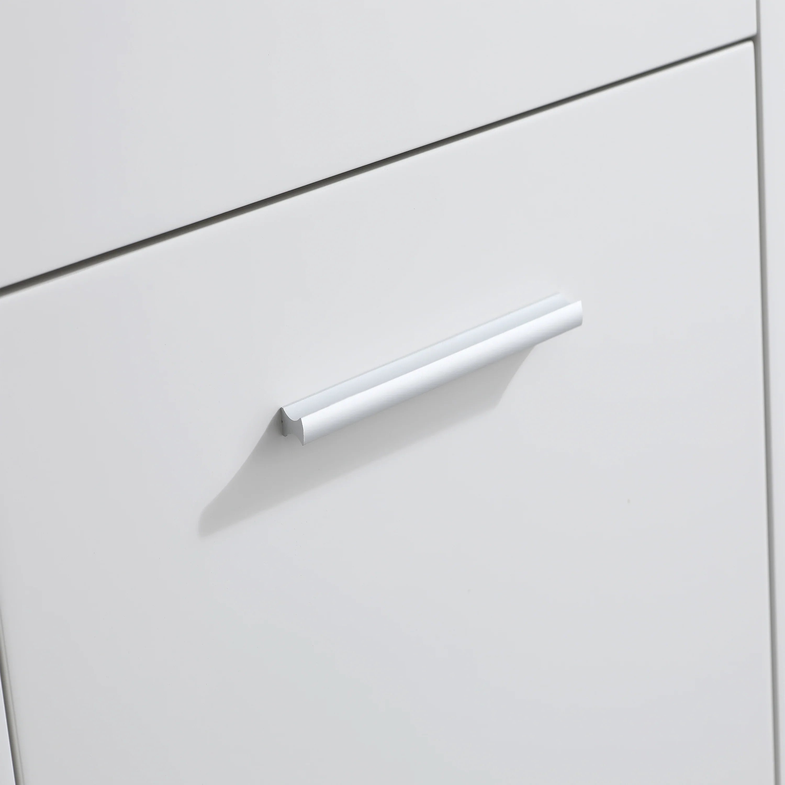 Meuble-Lavabo Autoportant en Coin de 18po Blanc avec Comptoir en Pierre d'ingénierie