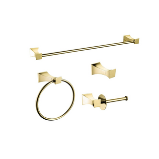 Prismatic Bathroom Accessories Gold