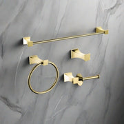 Prismatic Bathroom Accessory Set - Gold