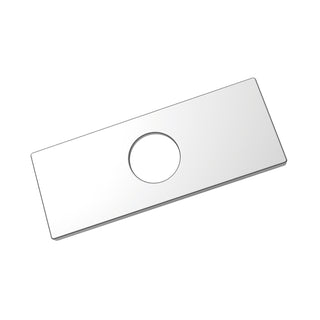 Plaque de Robinetterie en Acier Inoxydable - Chrome