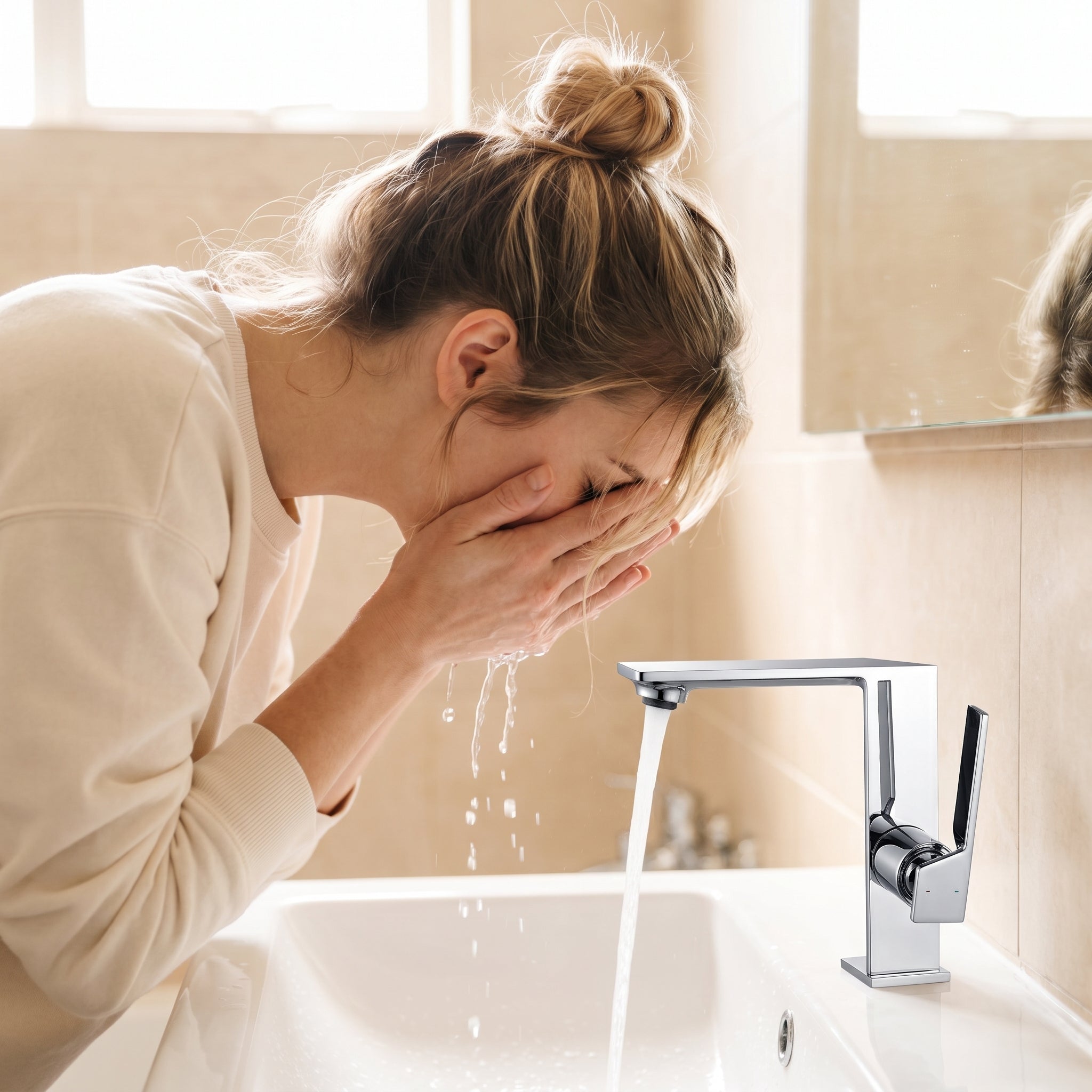 Robinet de Lavabo Panama à Poignée Unique en Chrome