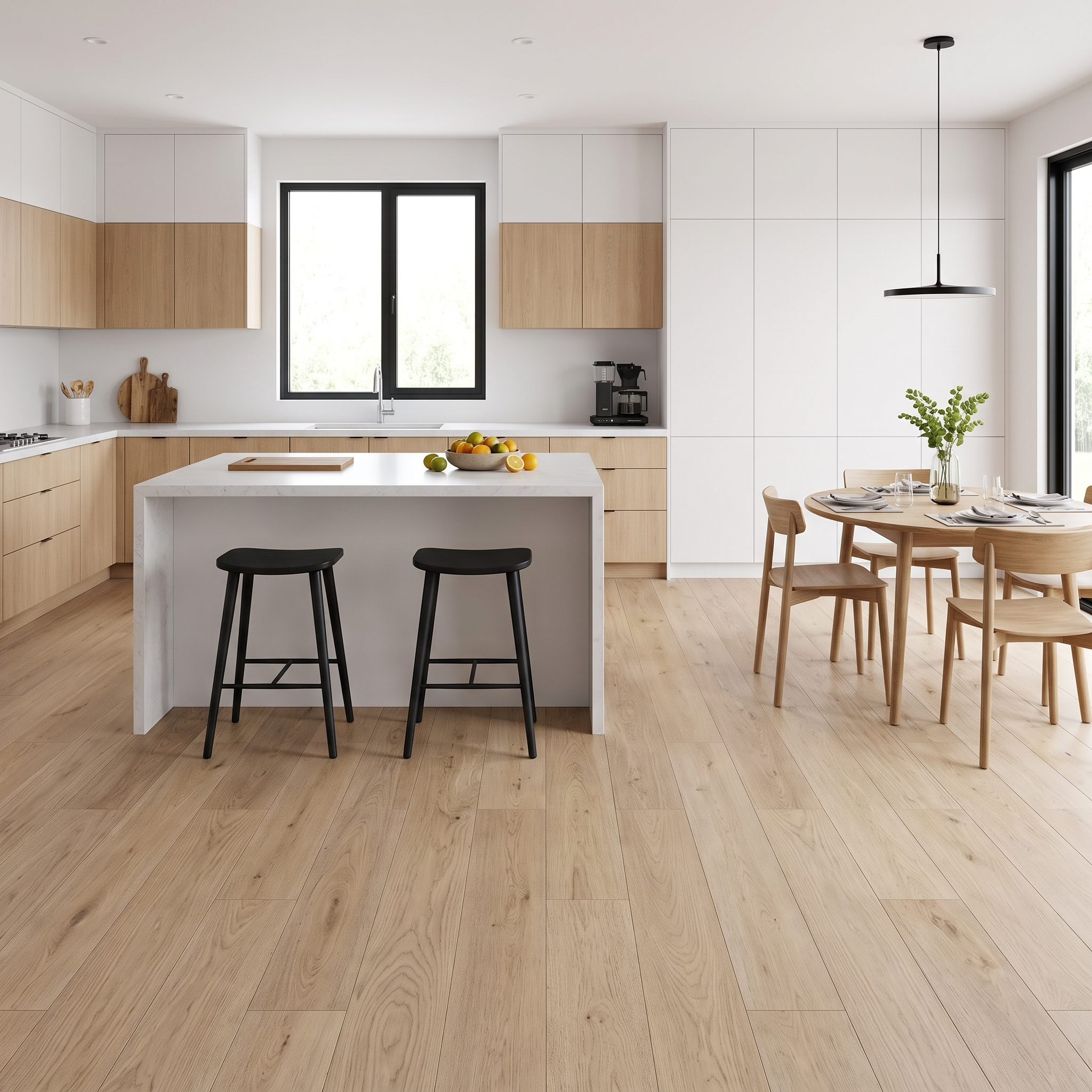 BHF : Plancher de bois franc d'ingénierie en chêne blanc Peggy's Cove – 7 1/2 po x 3/4 po – COMMANDE SPÉCIALE