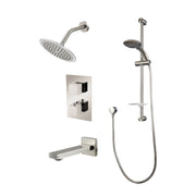 Radisson Brushed Nickel 3-Function Shower Set with Rain Showerhead