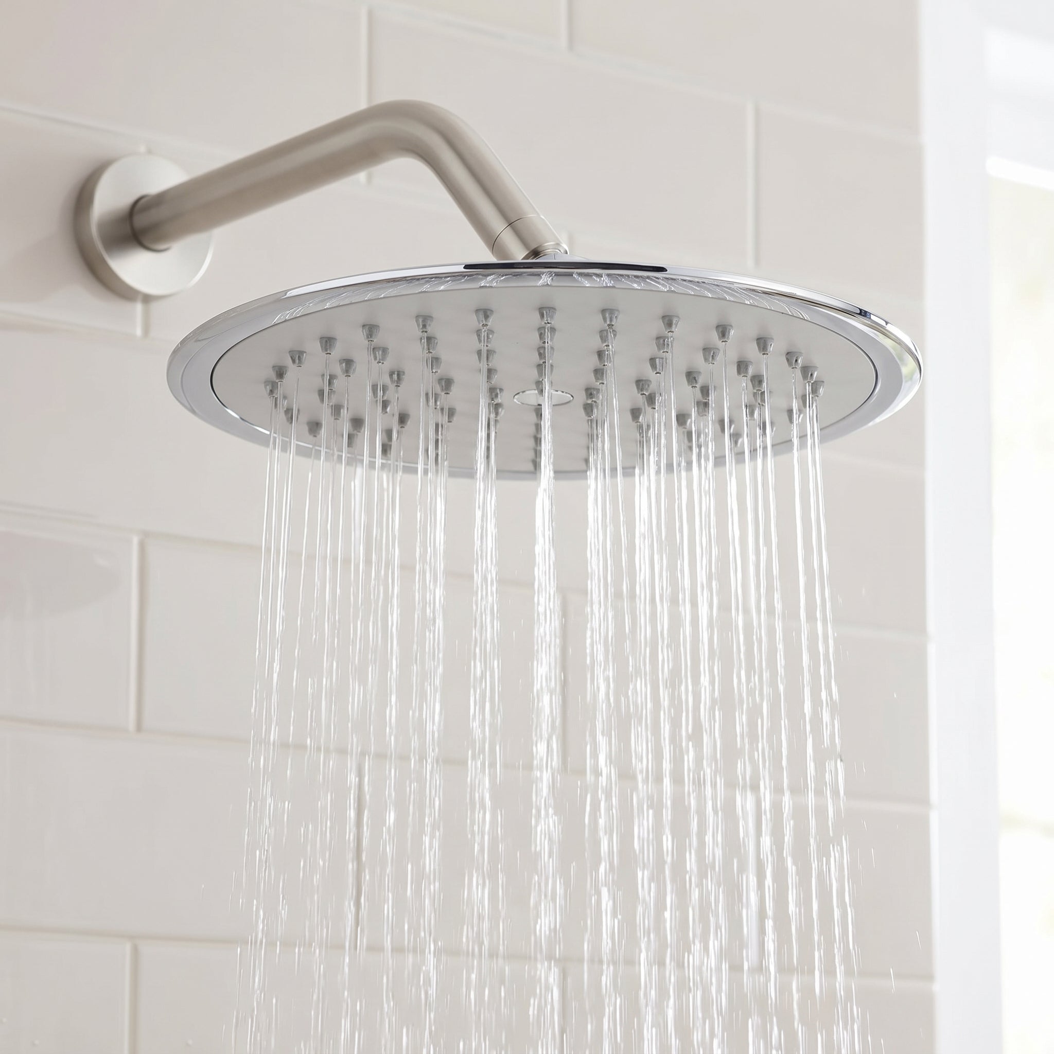 Radisson Brushed Nickel 3-Function Shower Set with Rain Showerhead