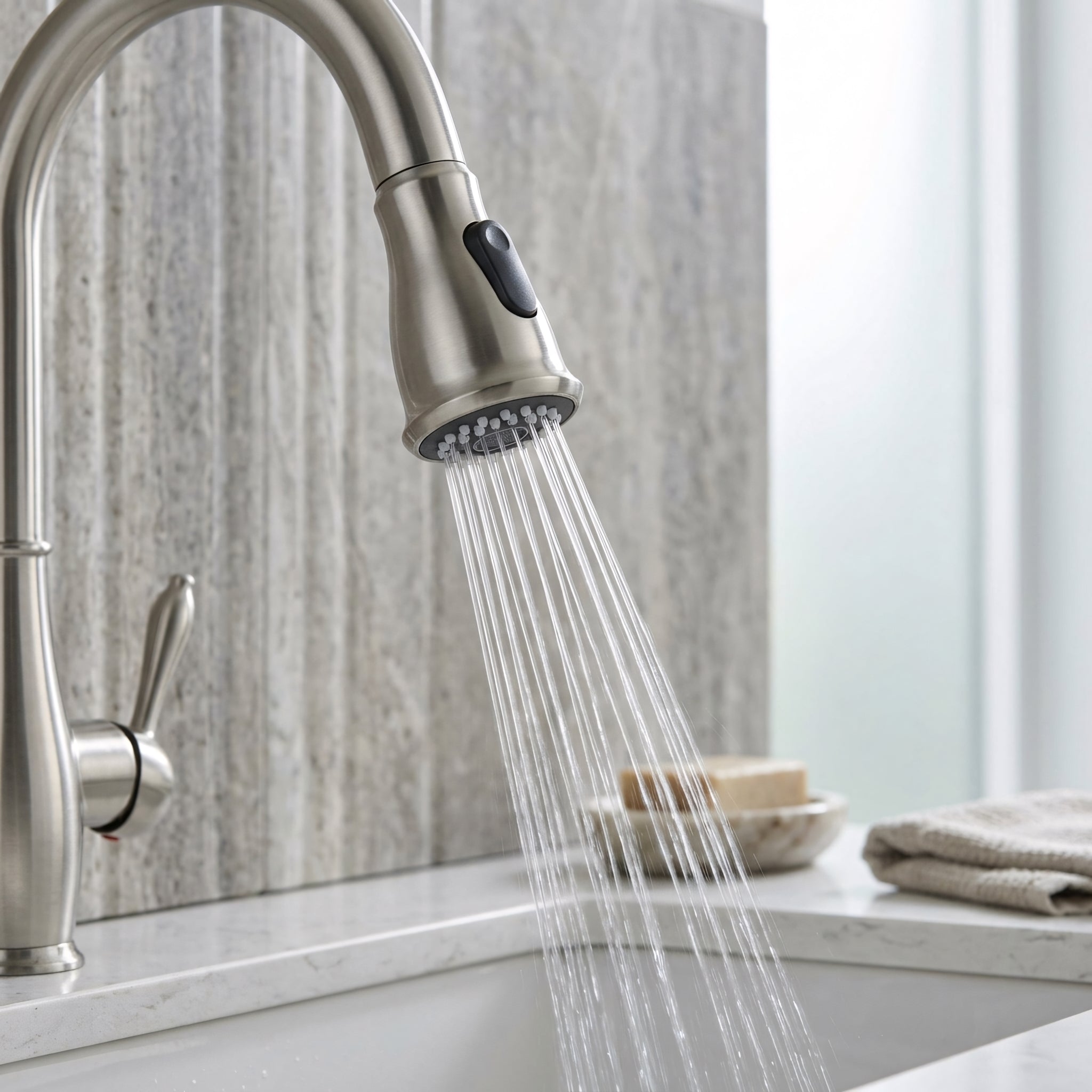 Retro Elite Kitchen Faucet - Brushed Nickel