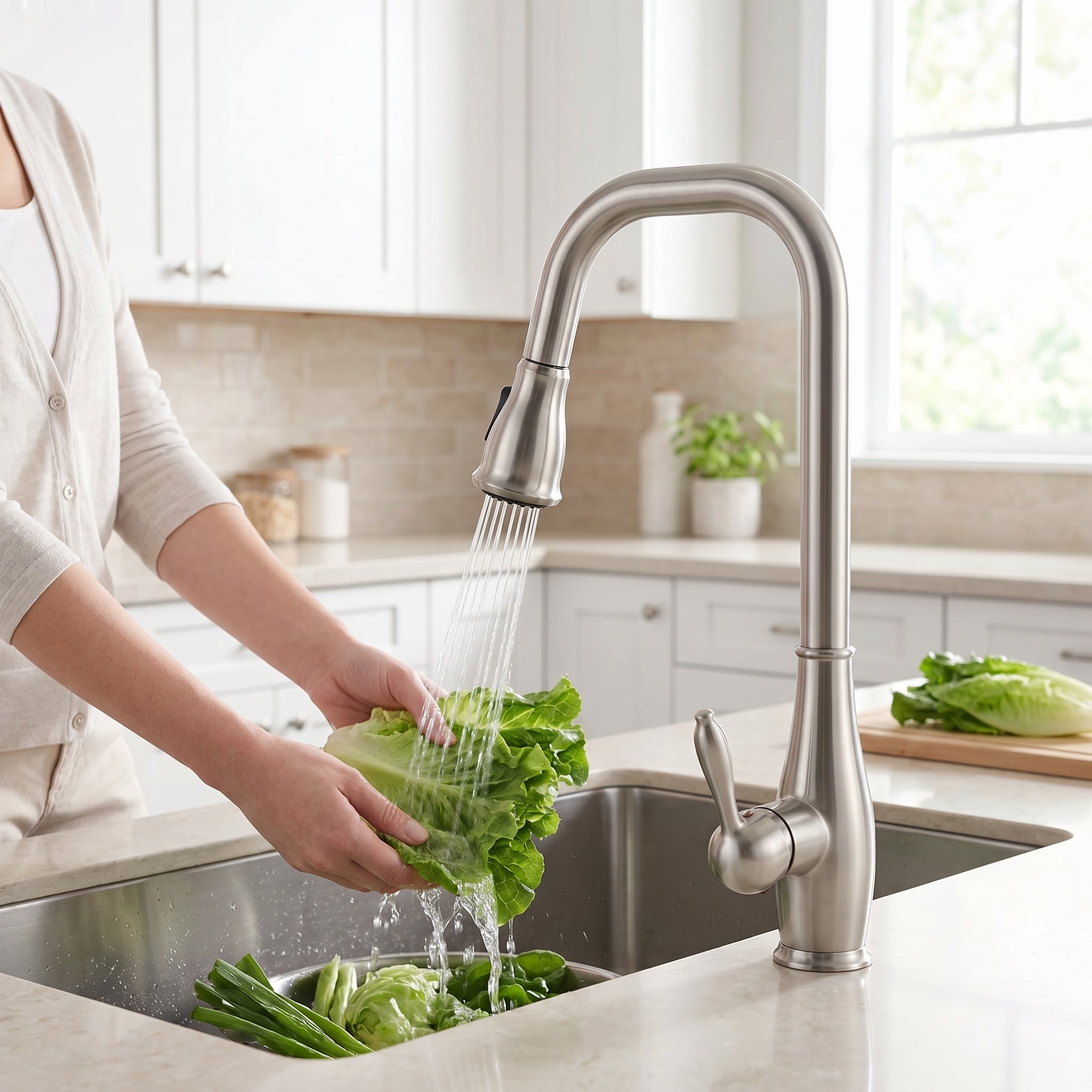 Retro Elite Kitchen Faucet - Brushed Nickel