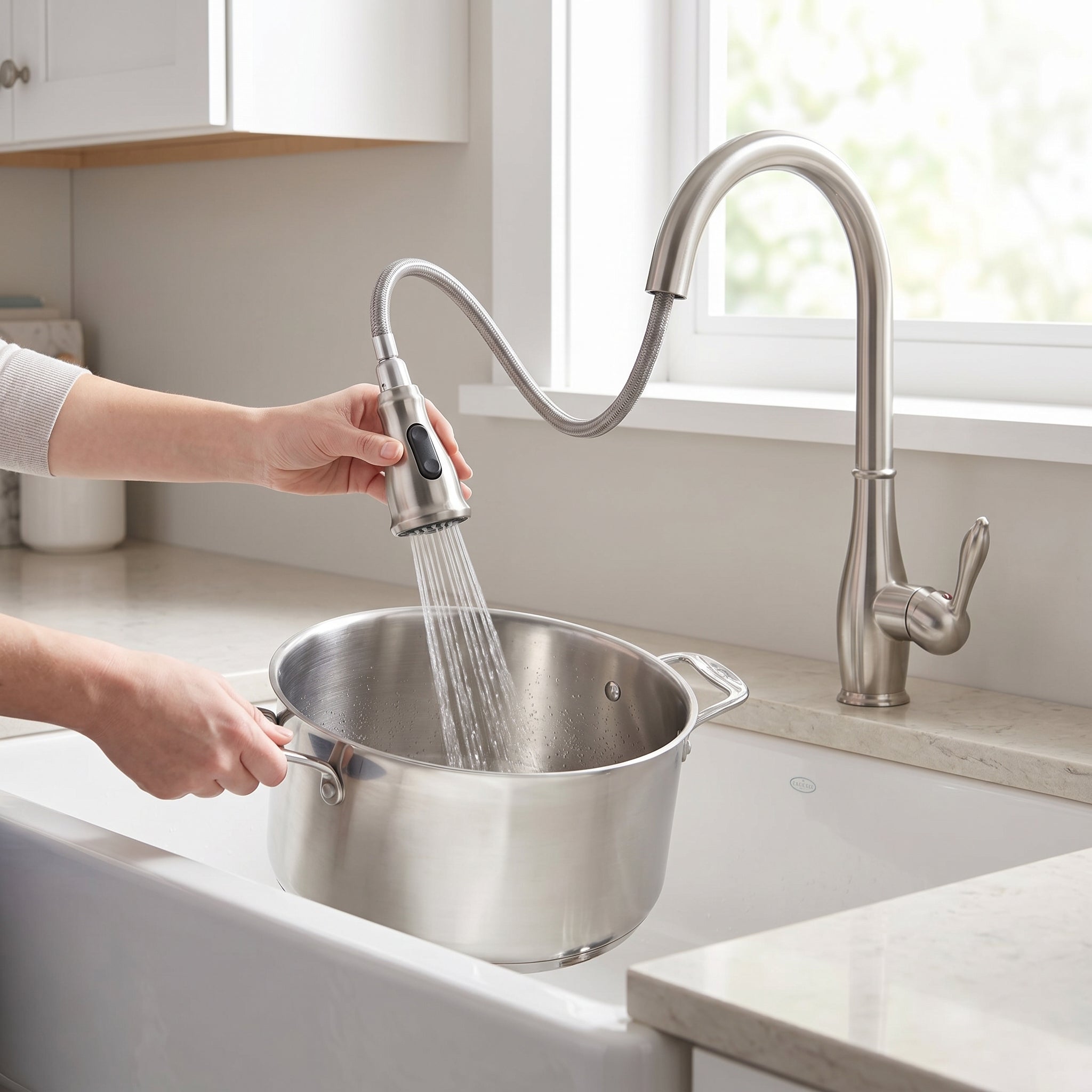 Retro Elite Kitchen Faucet - Brushed Nickel