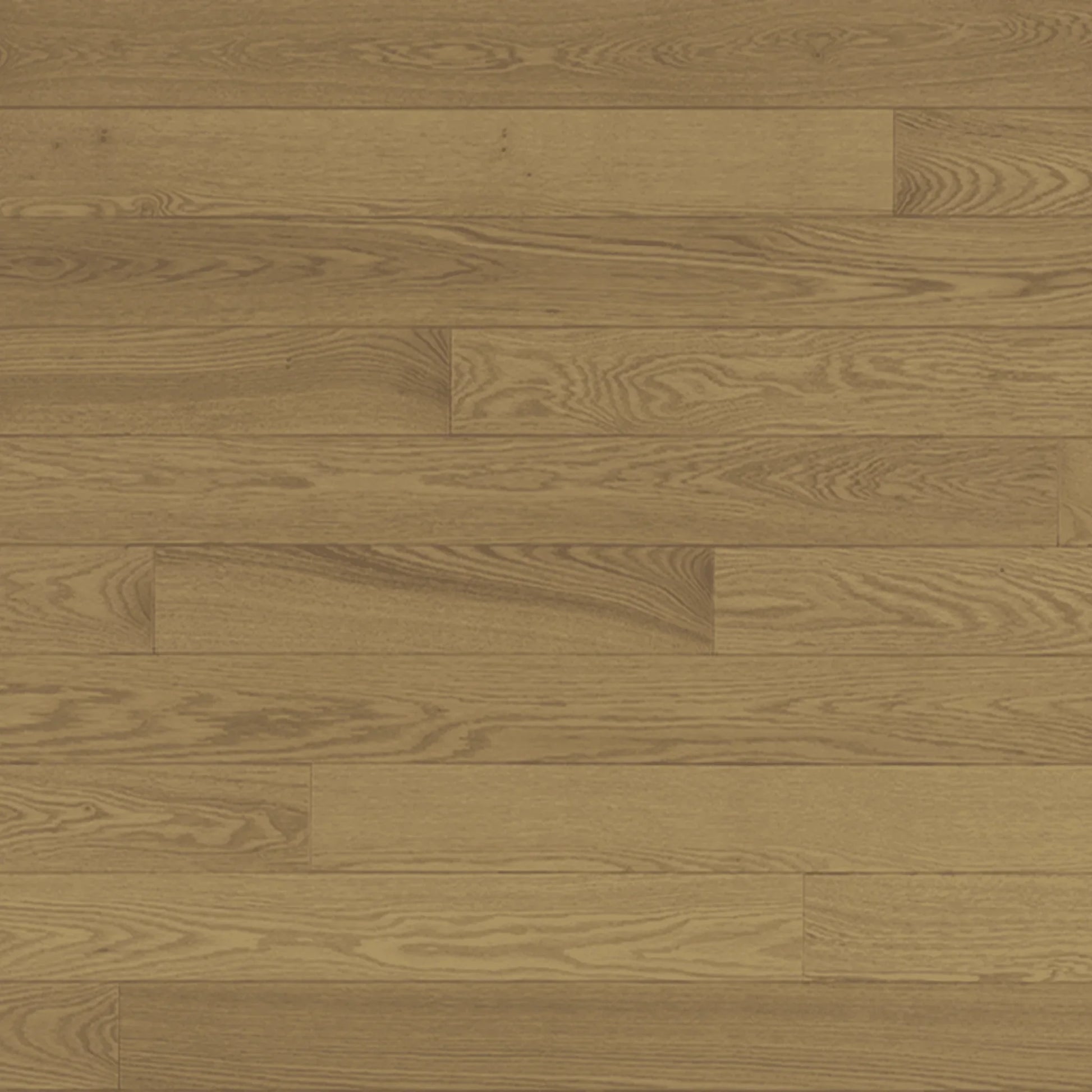 Red Oak Solid Hardwood Flooring - Turin - 3 1/4" Nuance Ultra-Matte 10% Smooth - Golden Elite Deco