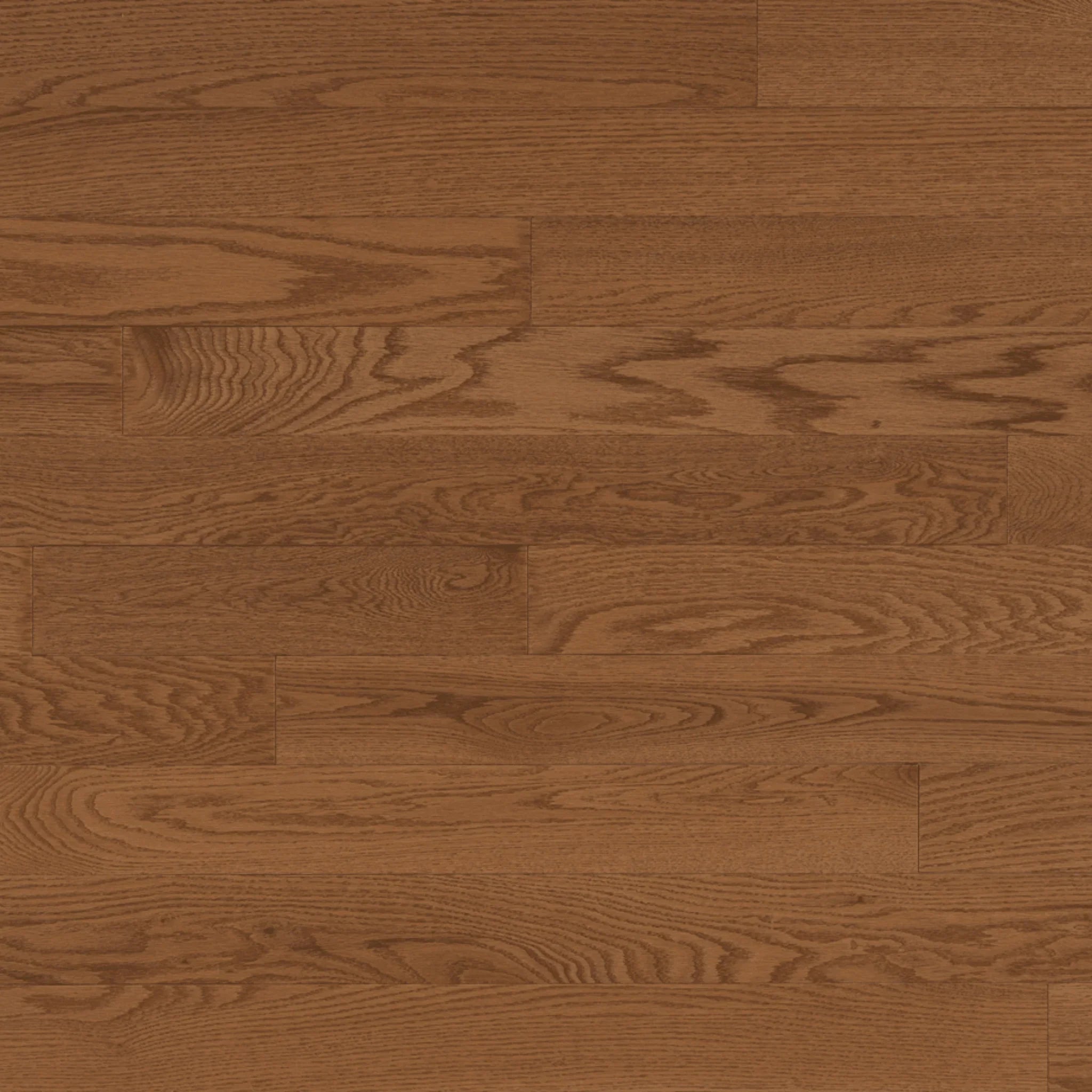 Red Oak Solid Hardwood Flooring - Butterscotch - 3 1/4" Legacy Semi-Gloss 45% Smooth - Golden Elite Deco