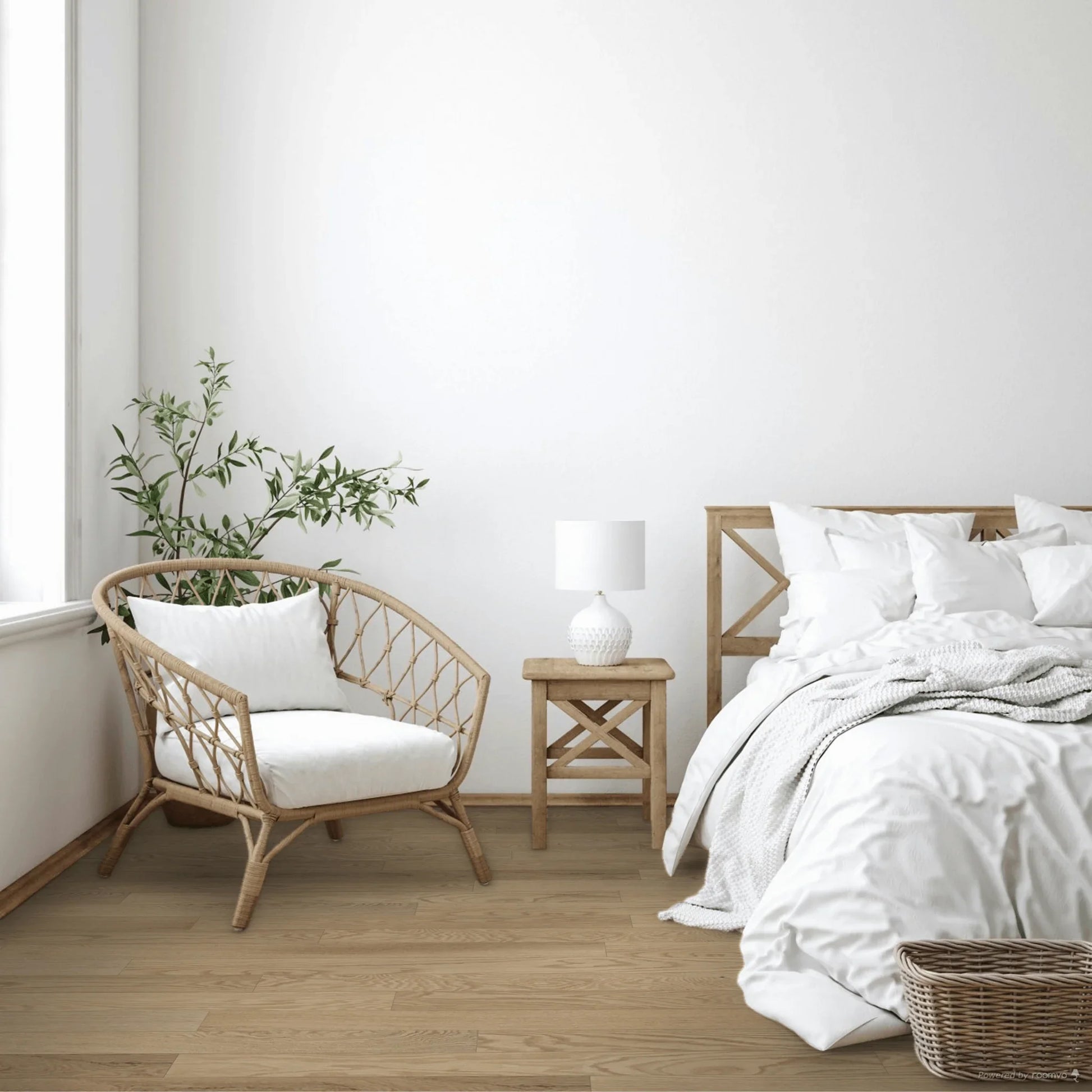 Red Oak Engineered Hardwood Flooring - Berlin - 3 1/8" Nuance Ultra-Matte 10% Smooth - Golden Elite Deco