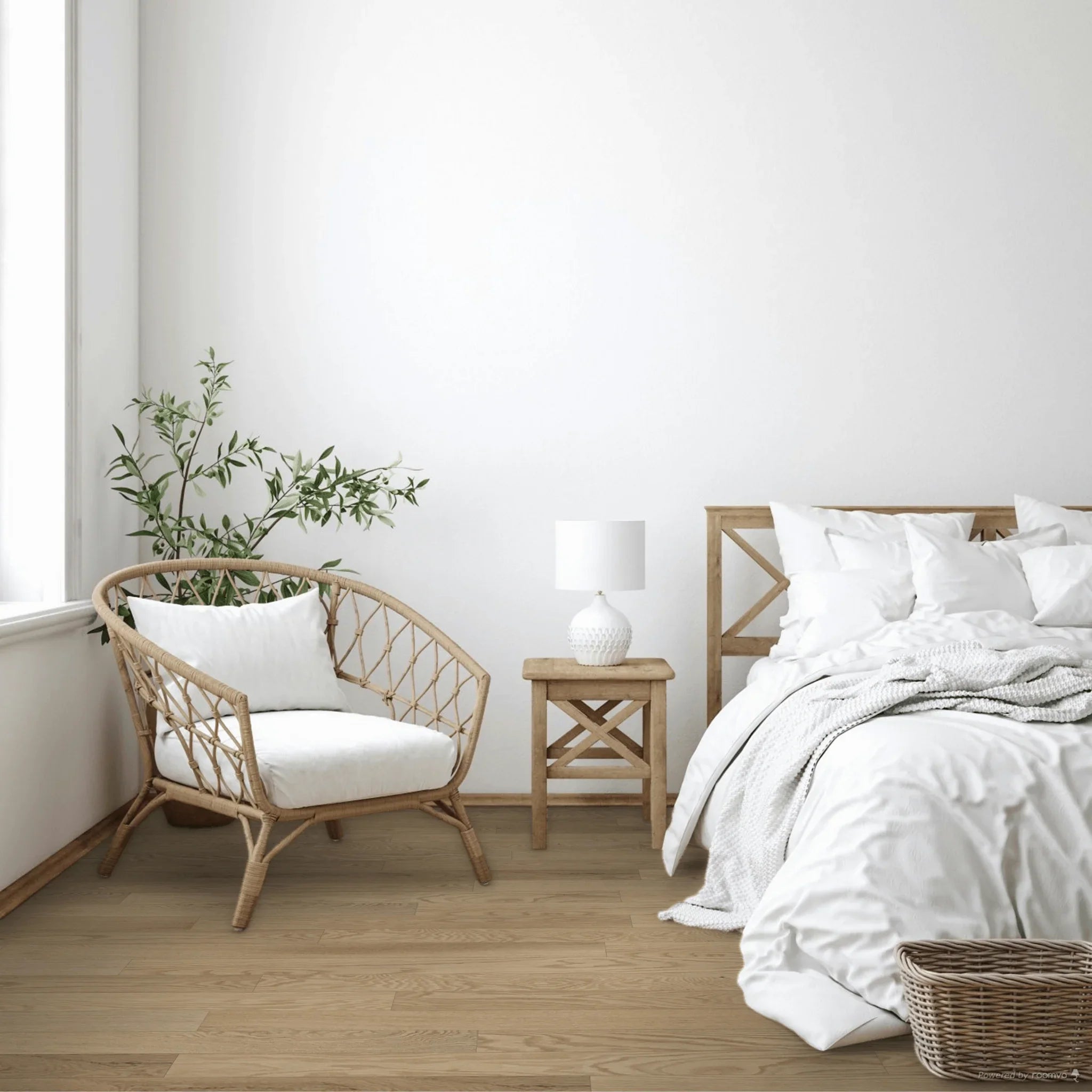 Red Oak Engineered Hardwood Flooring - Berlin - 3 1/8" Nuance Ultra-Matte 10% Smooth - Golden Elite Deco