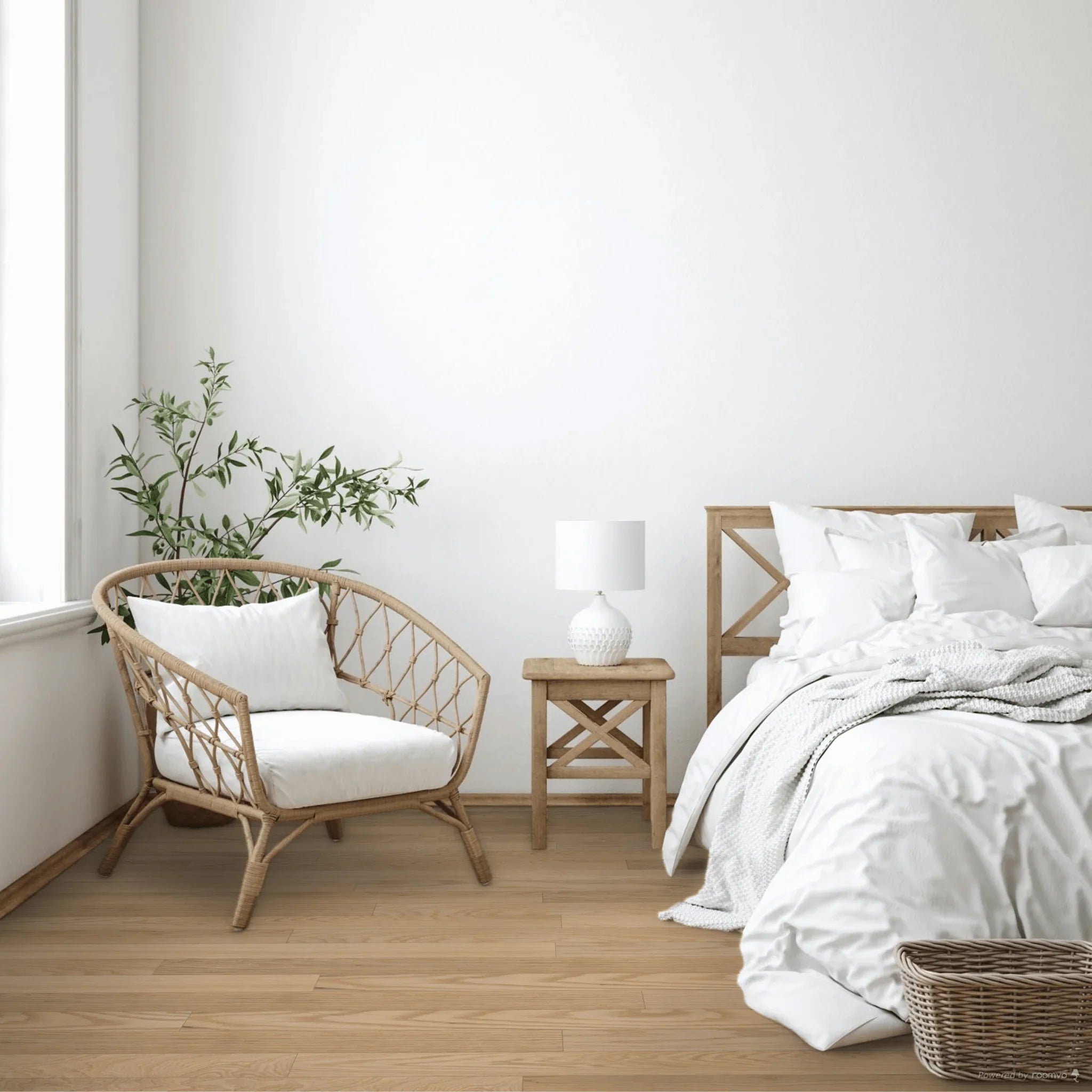 Red Oak Engineered Hardwood Flooring - Doha - 3 1/8" Nuance Ultra-Matte 10% Smooth - Golden Elite Deco