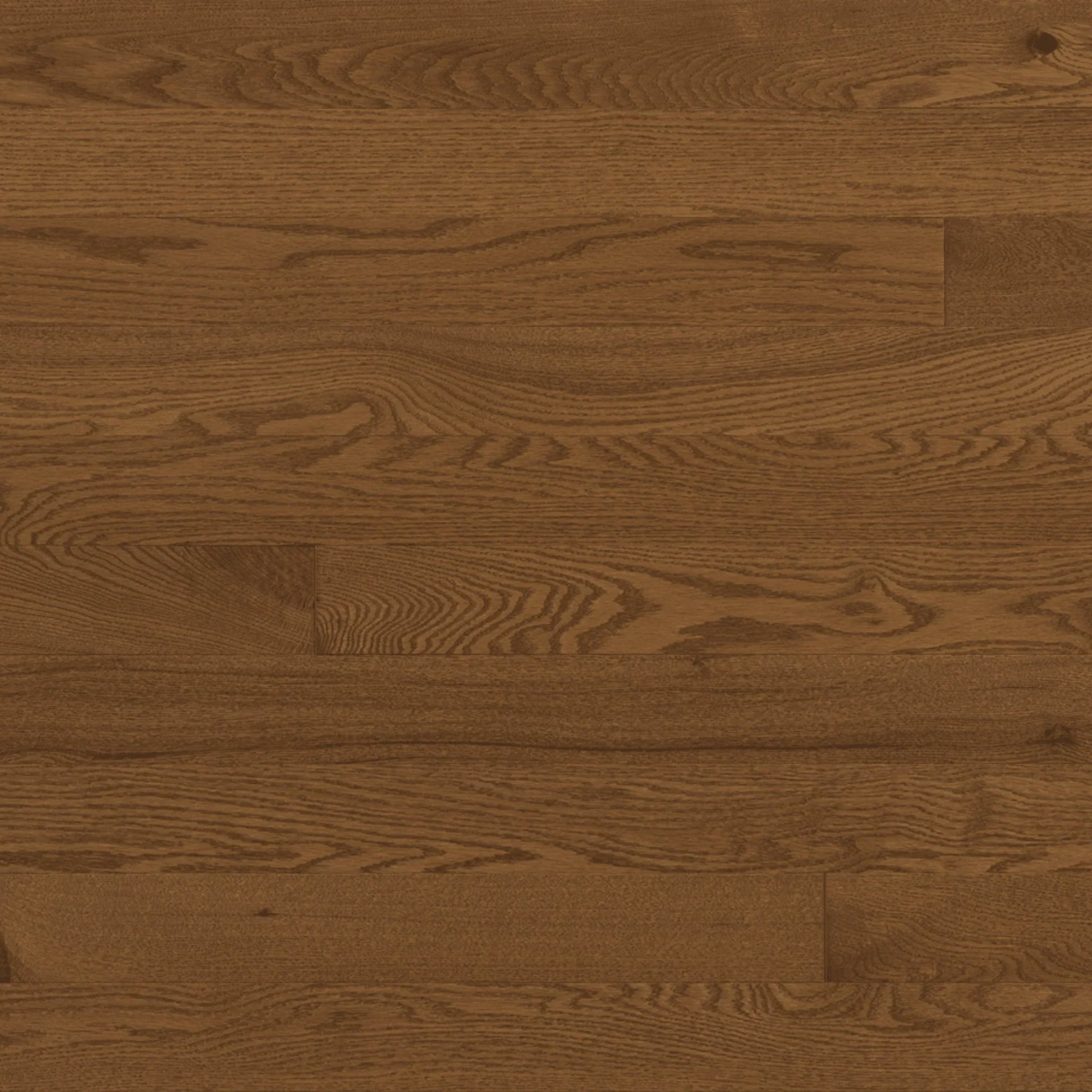 Red Oak Engineered Hardwood Flooring - Gunstock - 4 1/8" Legacy Semi-Gloss 45% Smooth - Golden Elite Deco