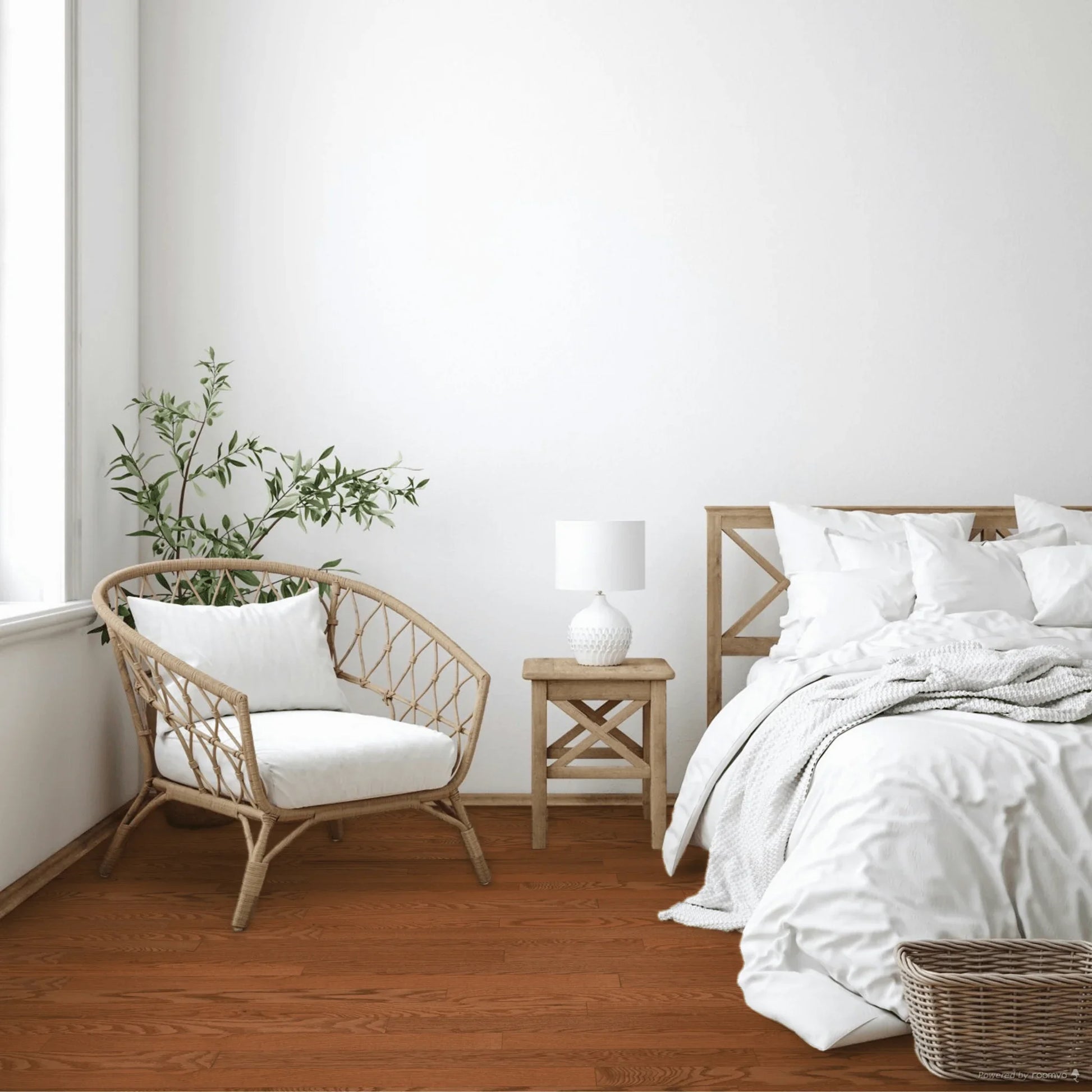 Red Oak Engineered Hardwood Flooring - Butterscotch - 4 1/8" Legacy Semi-Gloss 45% Smooth - Golden Elite Deco