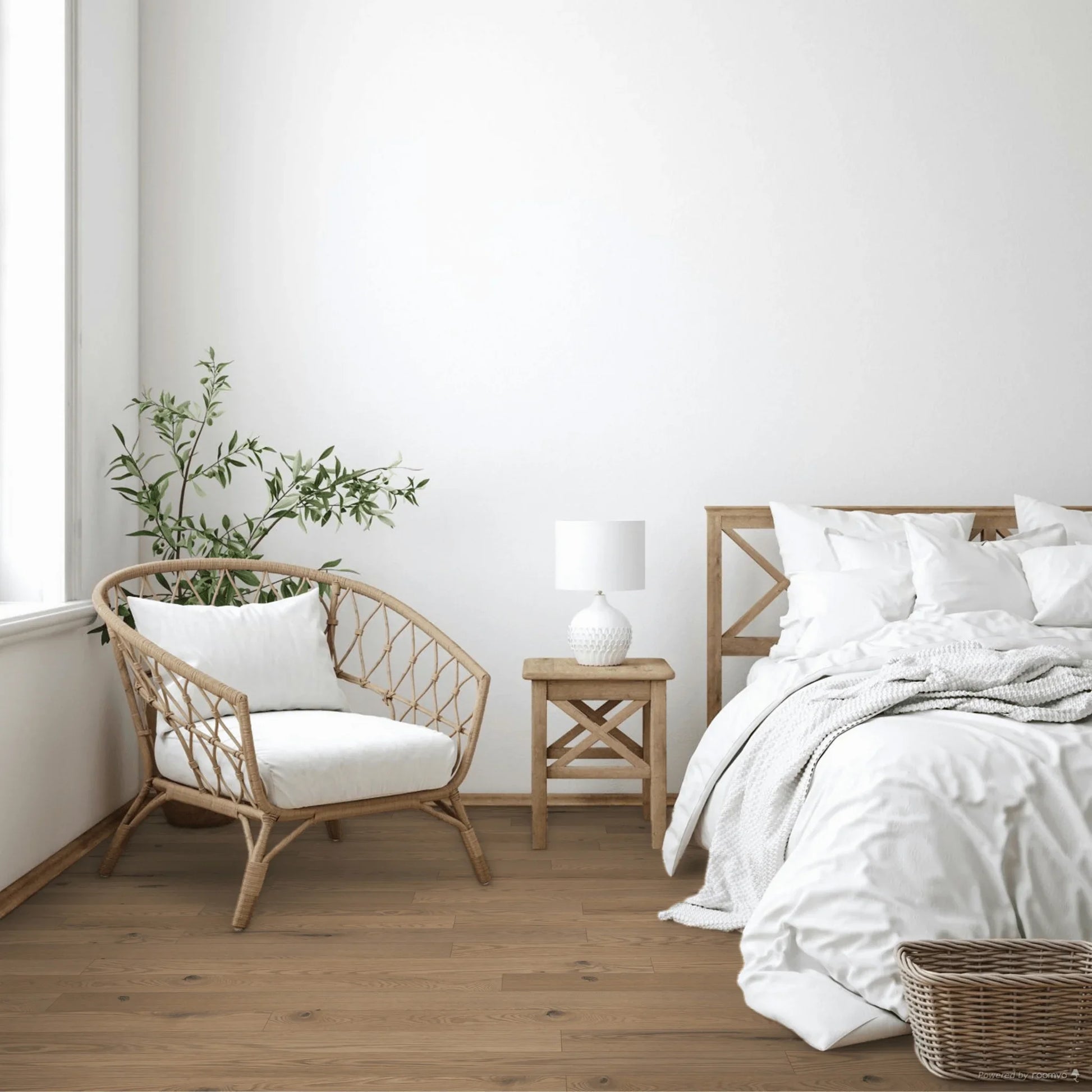Red Oak Engineered Hardwood Flooring - Ulysse - 3 1/8" Character Ultra-Matte 10% Wire brushed - Golden Elite Deco
