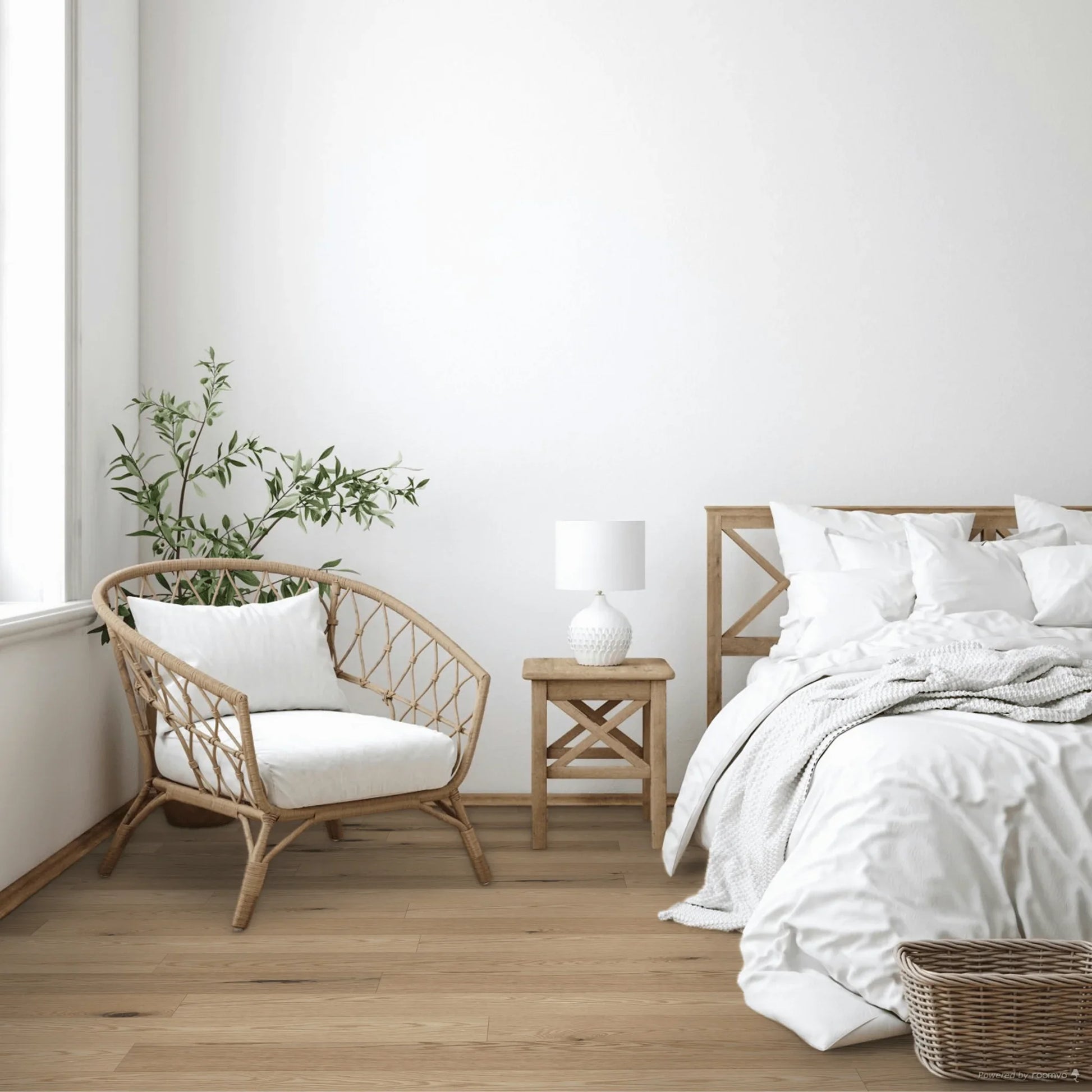 Red Oak Engineered Hardwood Flooring - Oscar - 5 3/16" Character Ultra-Matte 10% Wire brushed - Golden Elite Deco