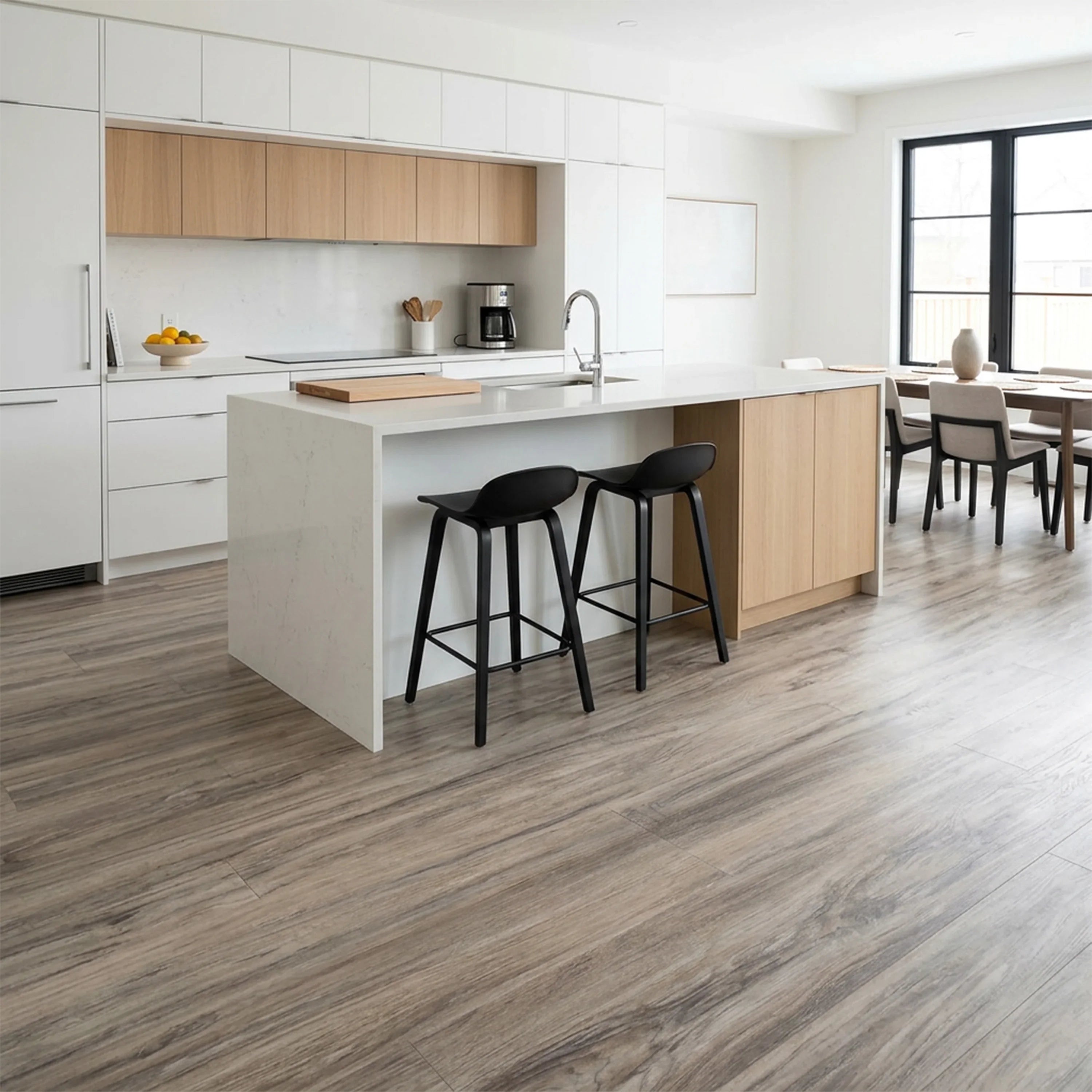 Continental 6mm SPC Plancher à lames clipsables avec sous-couche | 7 in x 54 in