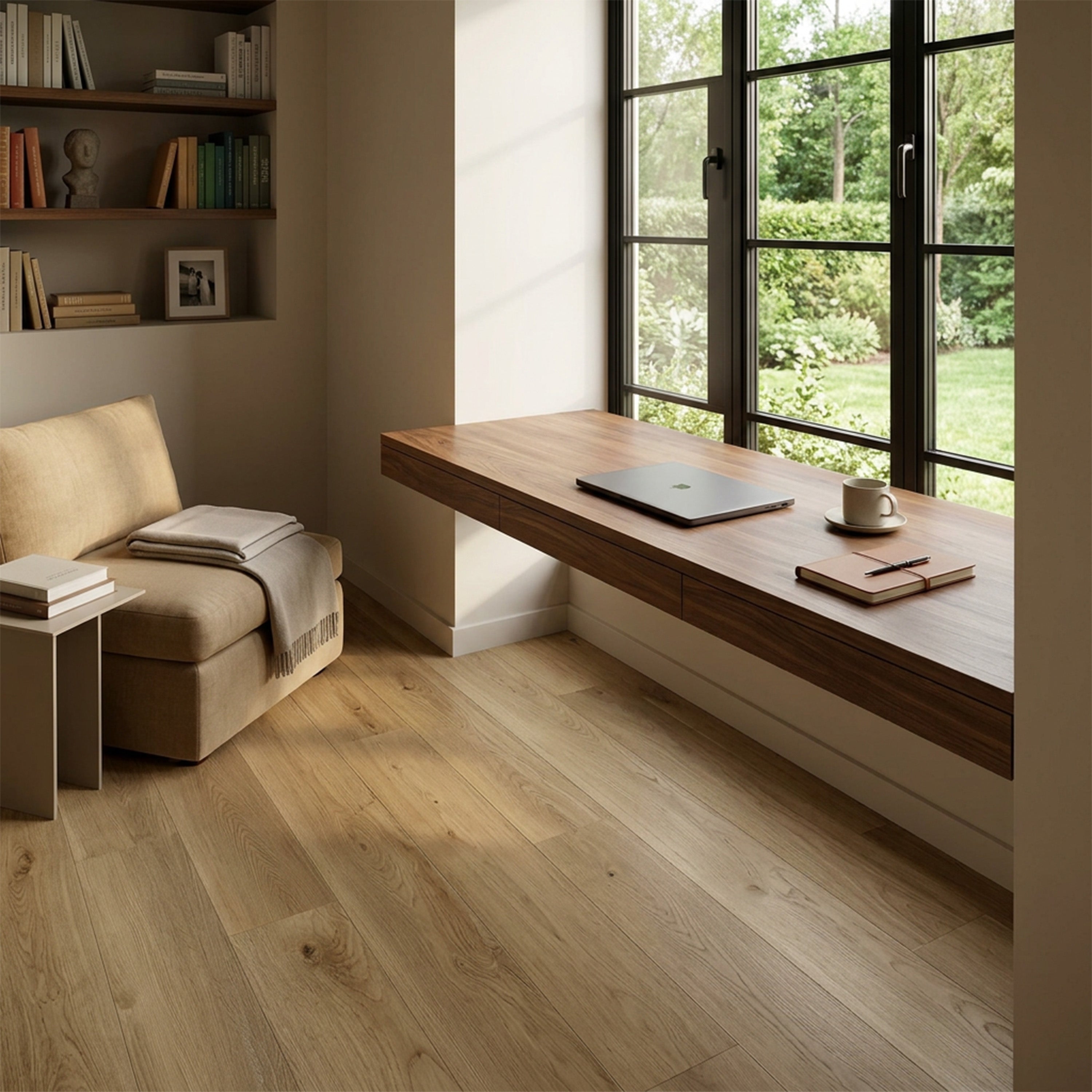 6.5mm SPC Vinyl Drop-lock Flooring with Underpad - Sorrel