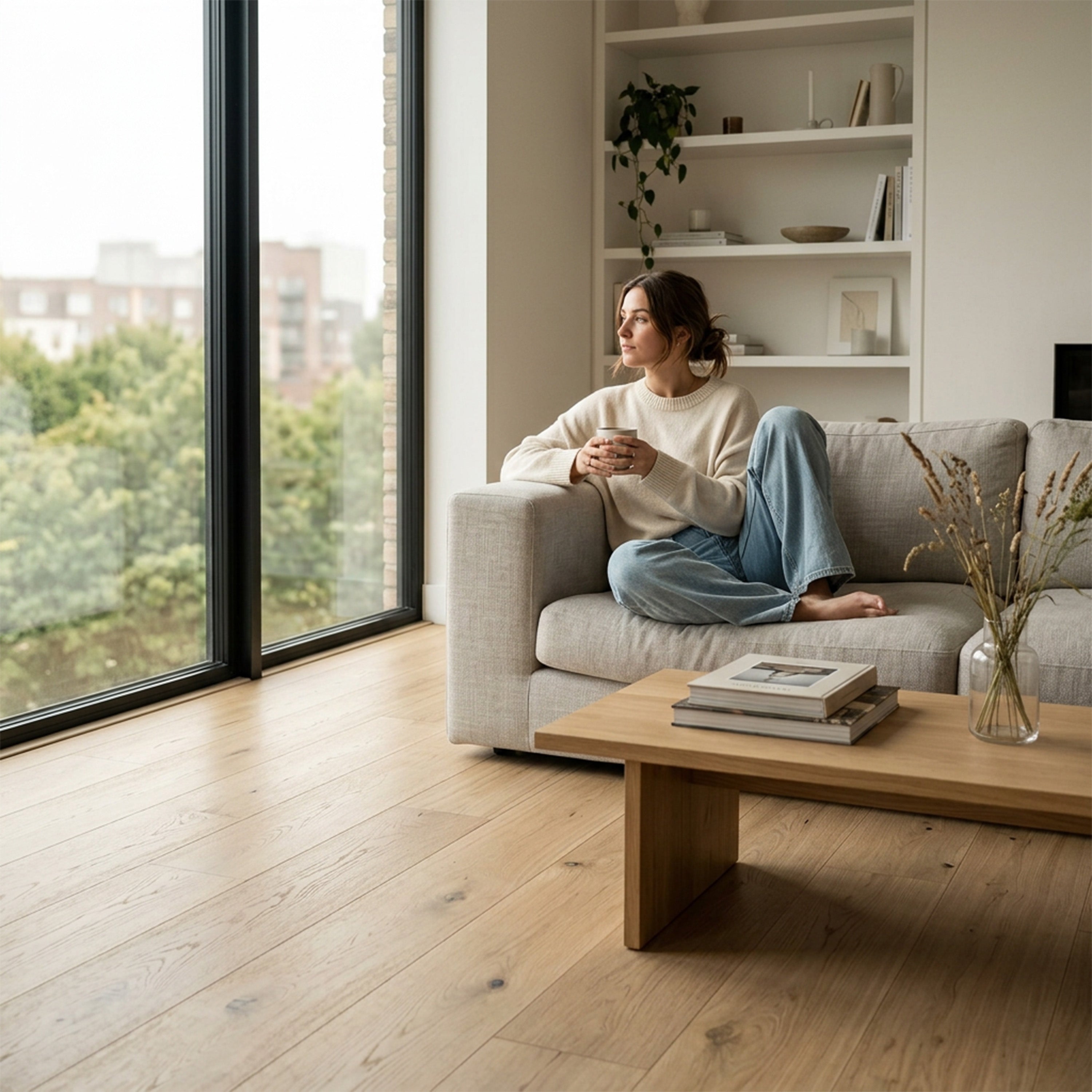 6.5mm SPC Vinyl Drop-lock Flooring with Underpad - Sorrel