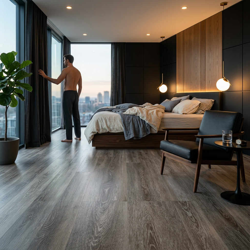 Plancher Clic SPC Avalon de 6 mm avec Sous-couche | 7 x 54po