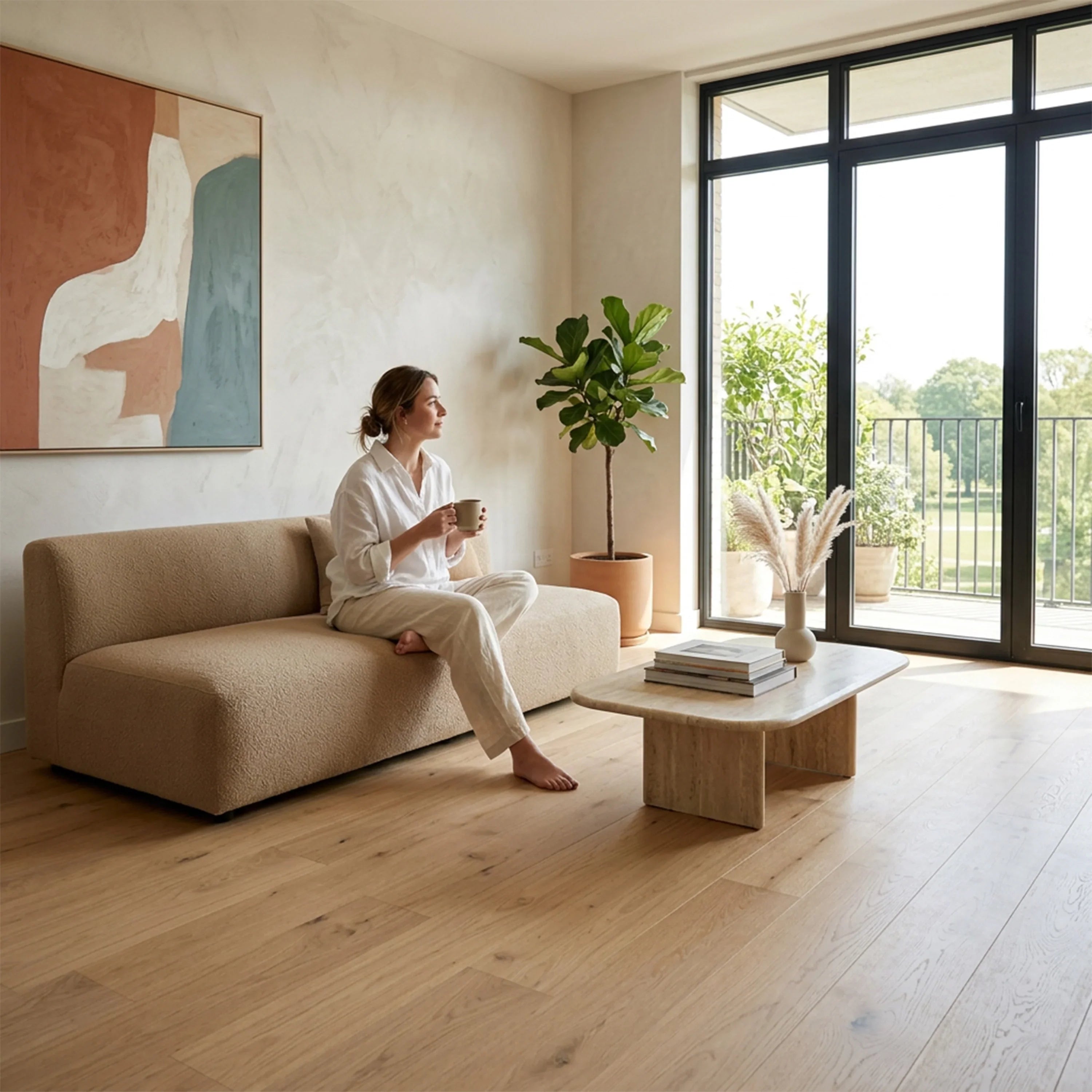 Novaro 6mm SPC Vinyl Click Flooring with Underpad | 7" x 54"