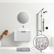 Foam Bathroom Mat - 15 x 24", Light Grey