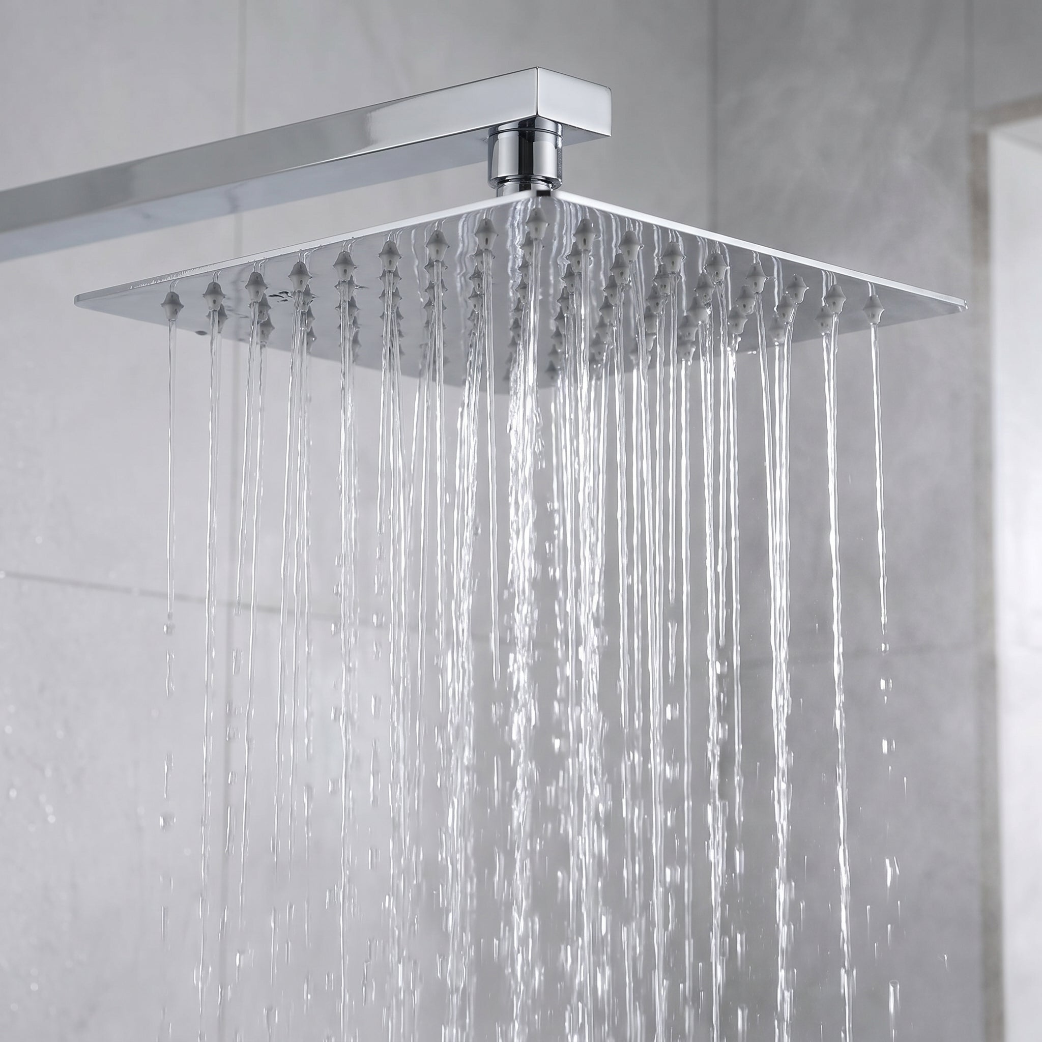 Bali Chrome 2-Function Thermostatic Shower Set with Rain Showerhead