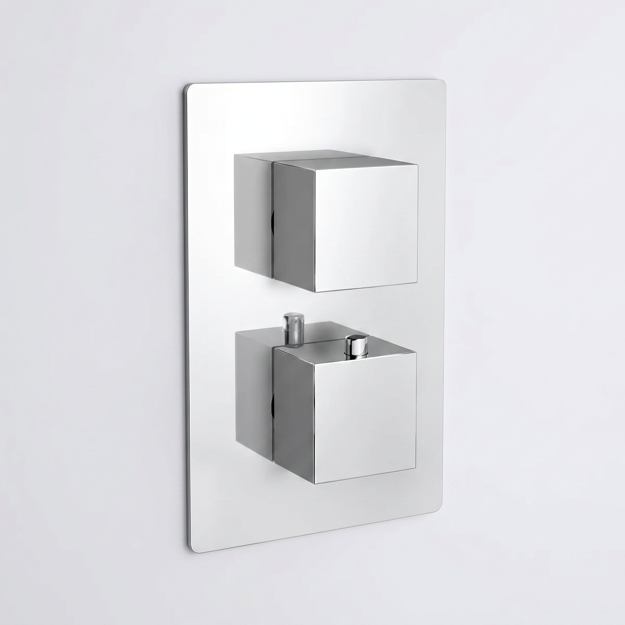 Bali Chrome 2-Function Thermostatic Shower Set with Rain Showerhead