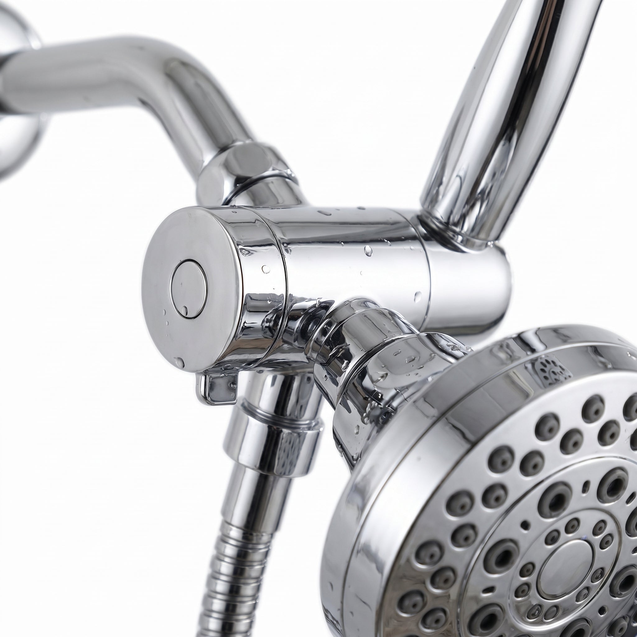 Bloom Chrome Thermostatic 2-in-1 Shower Set with Dual Showerheads