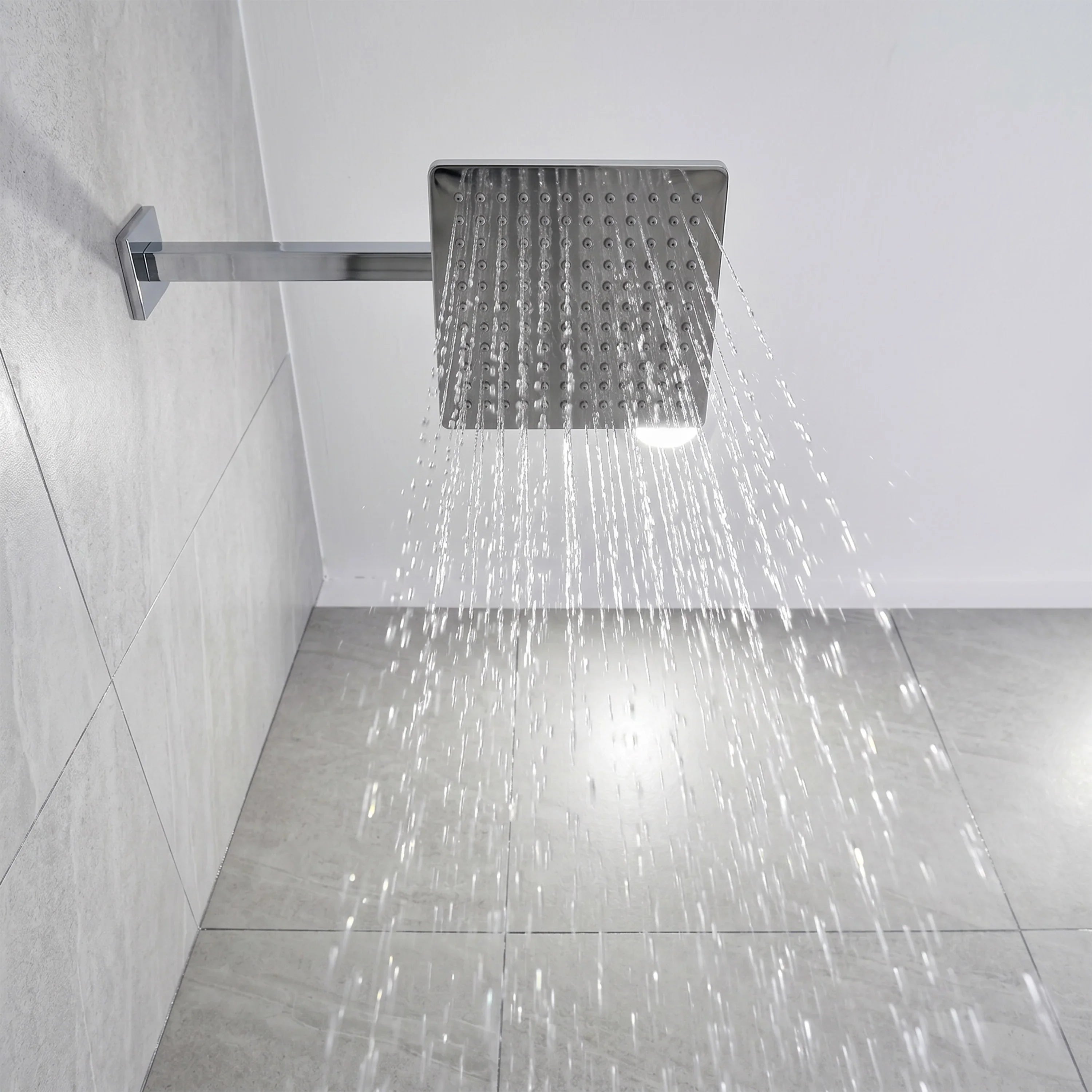 Bali Chrome 3-Function Thermostatic Shower Set with Rain Head & Hand Shower