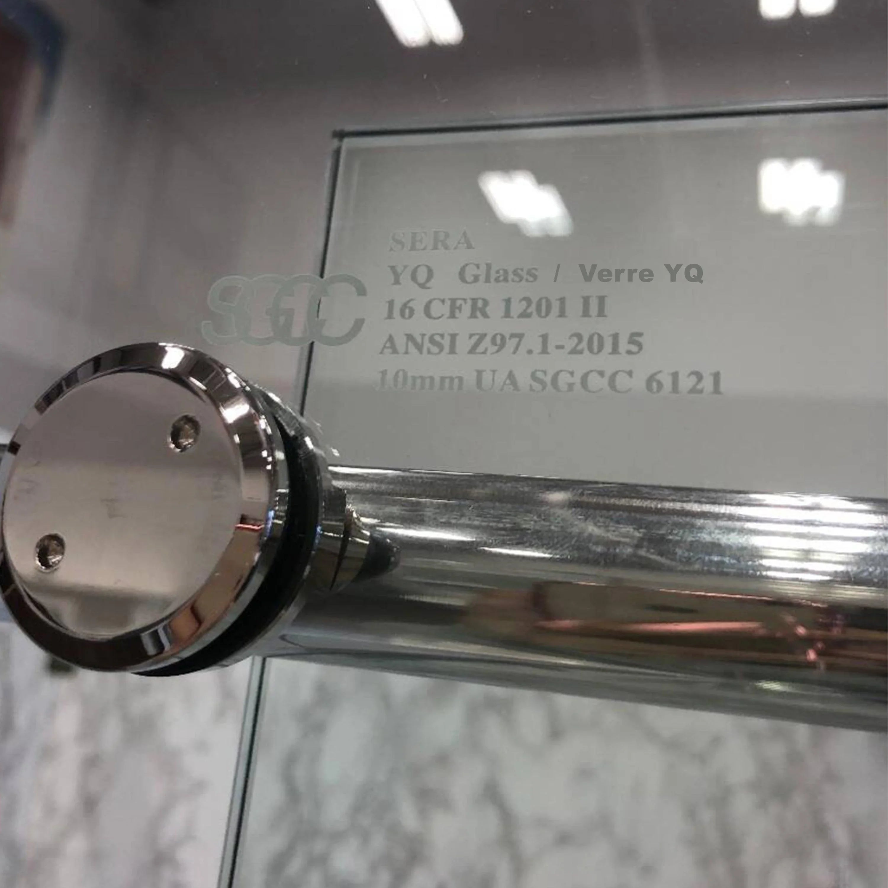 60" x 32" x 75" Chrome Round Hardware Sliding Shower Door Set - 2 Wall Corner Setup