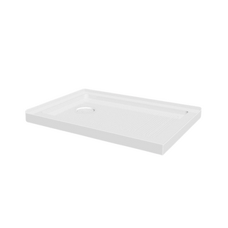 Shower Base Acrylic 48" x 32" - 2 Wall Setup - Left Drain - White