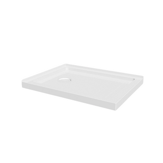 Shower Base Acrylic 48" x 36" - 2 Wall Setup - Left Drain - White