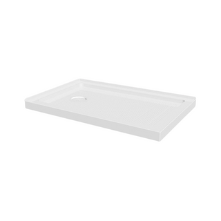 Shower Base Acrylic 60" x 36" - 2 Wall Setup - Left Drain - White